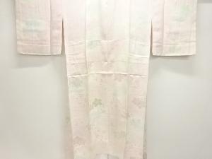 未使用品　桜模様織出し暈し単衣長襦袢